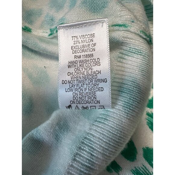 Quacker Factory Womens Long Sleeve Crew Neck Sequin Button Front Cardigan 1X - Picture 7 of 9